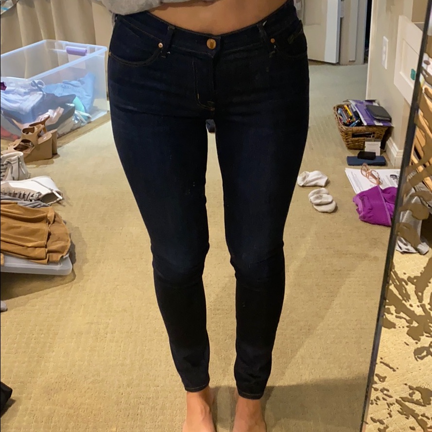 J Brand Dark Wash Low-Rise Skinny Jean
